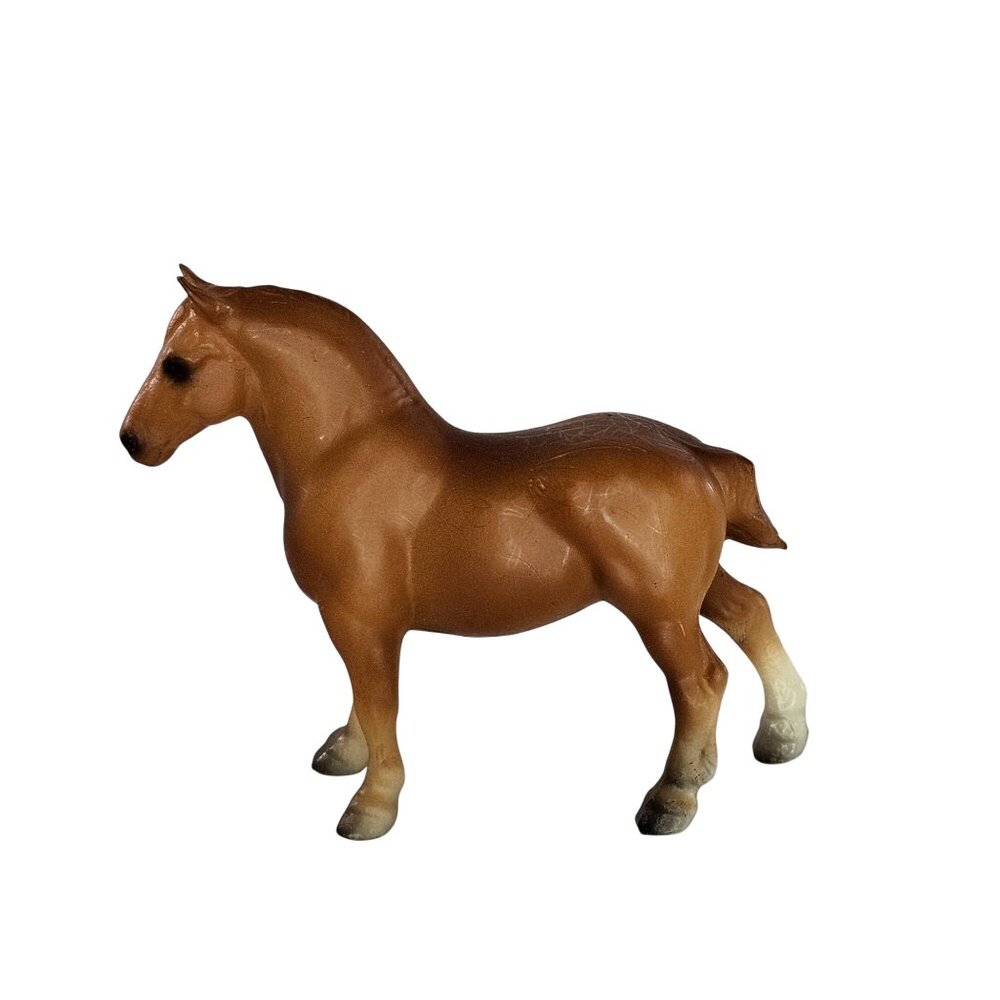 Breyer Stablemate 1970s Vintage G1 Chestnut Draft Horse #5055